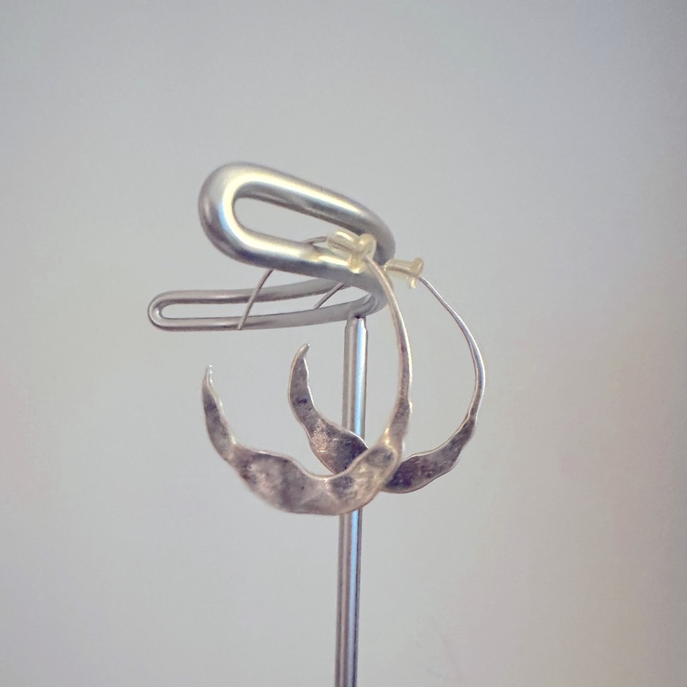 Chan Luu Textured Silver Earrings